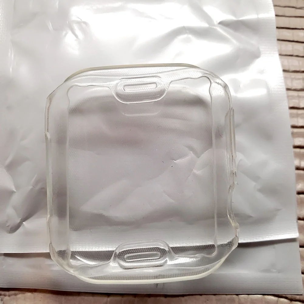 New Quality Flexible Clear Apple Series 4/5/6 Bumper Case + Screen Cover 44mm
